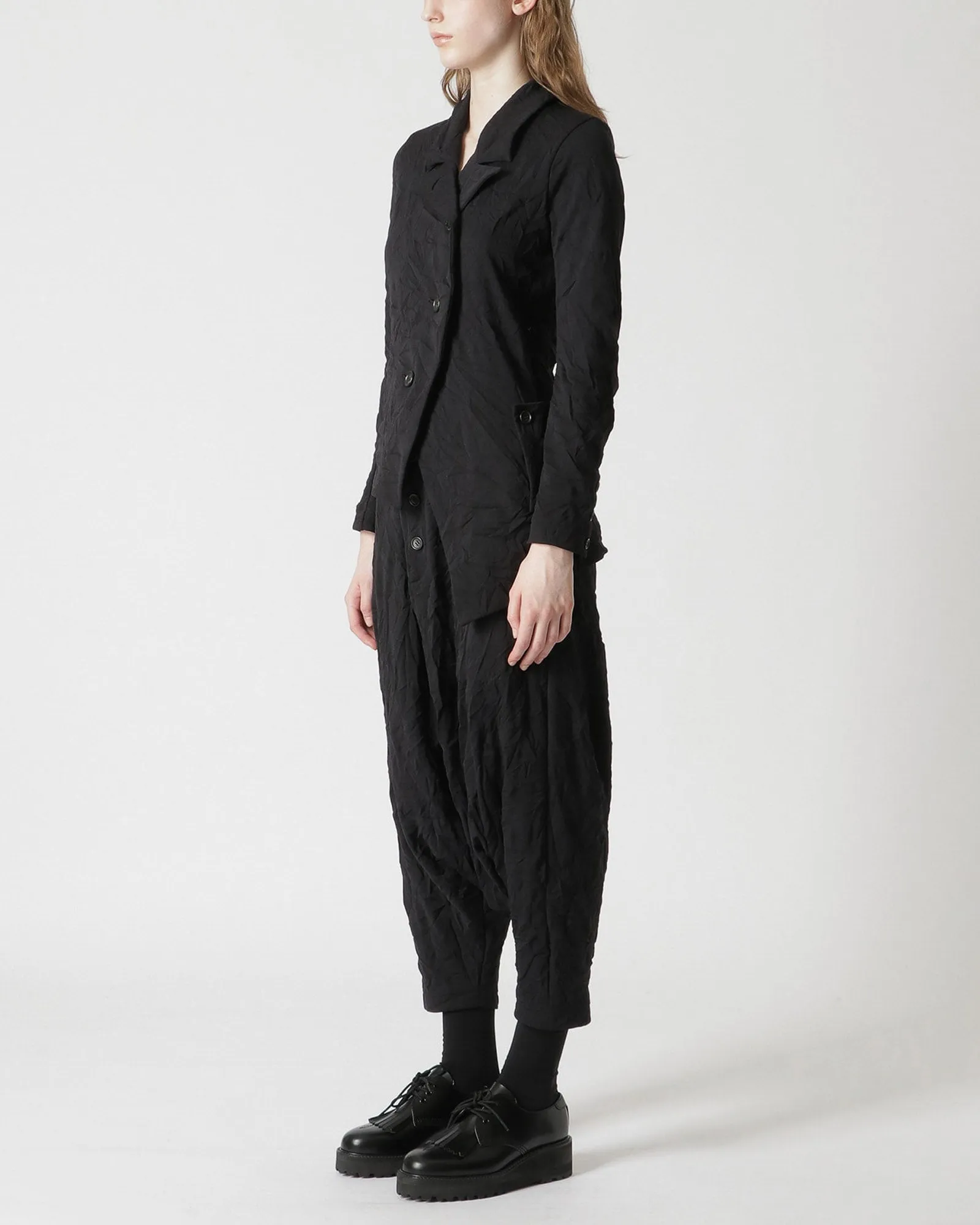 Asymmetrical 4 Button Jacket