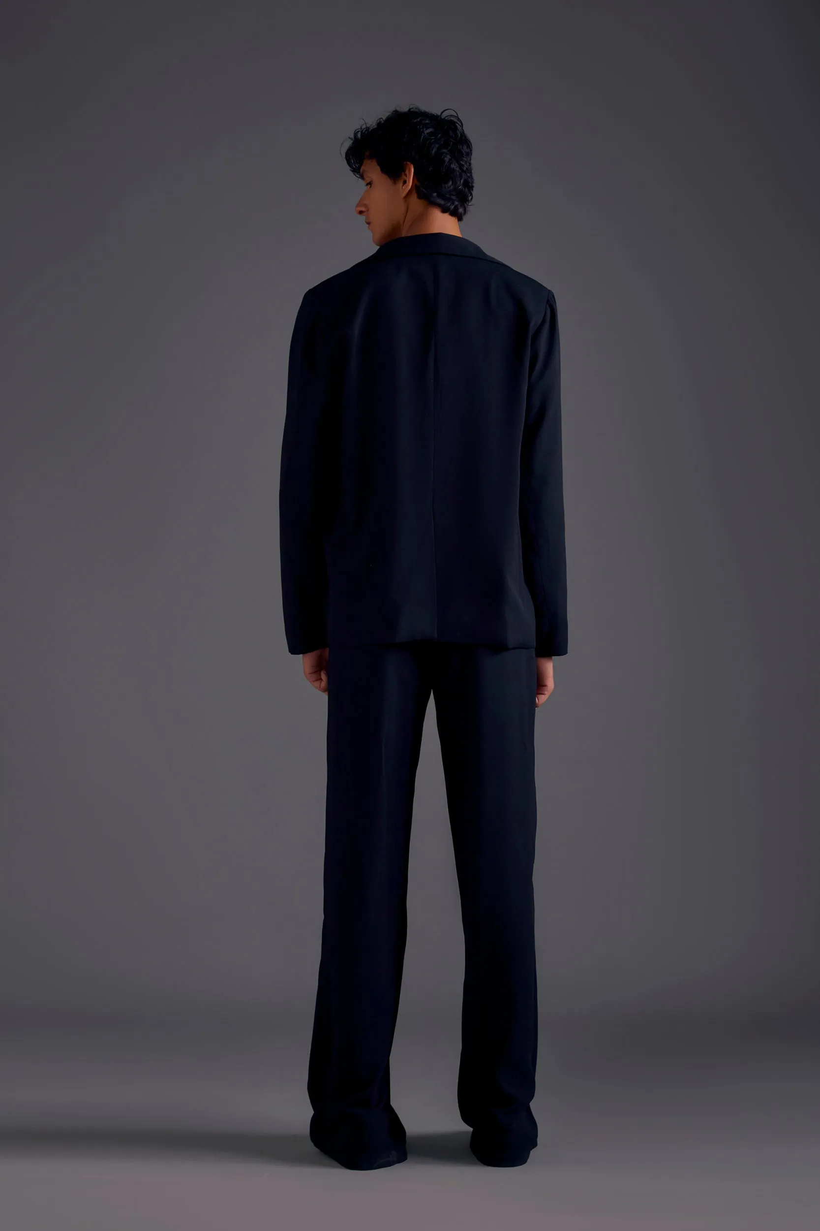 Black Heathermoss Blazer