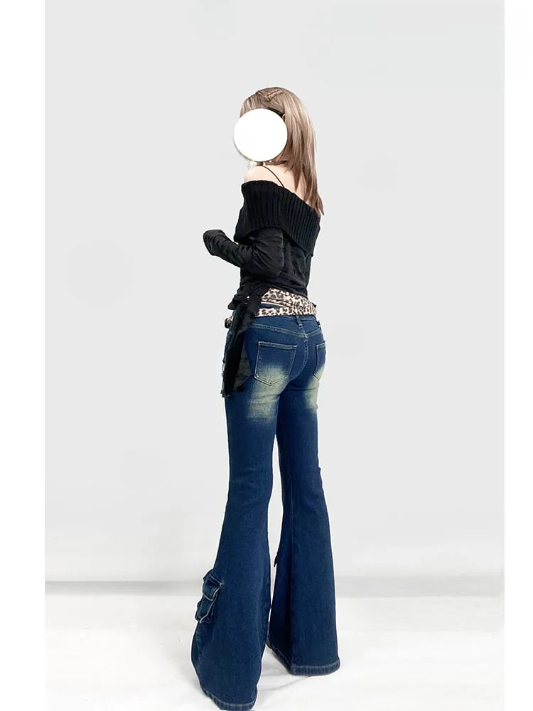 Black Off-the-shoulder Neckline Asymmetrical Ruffle Hem Top