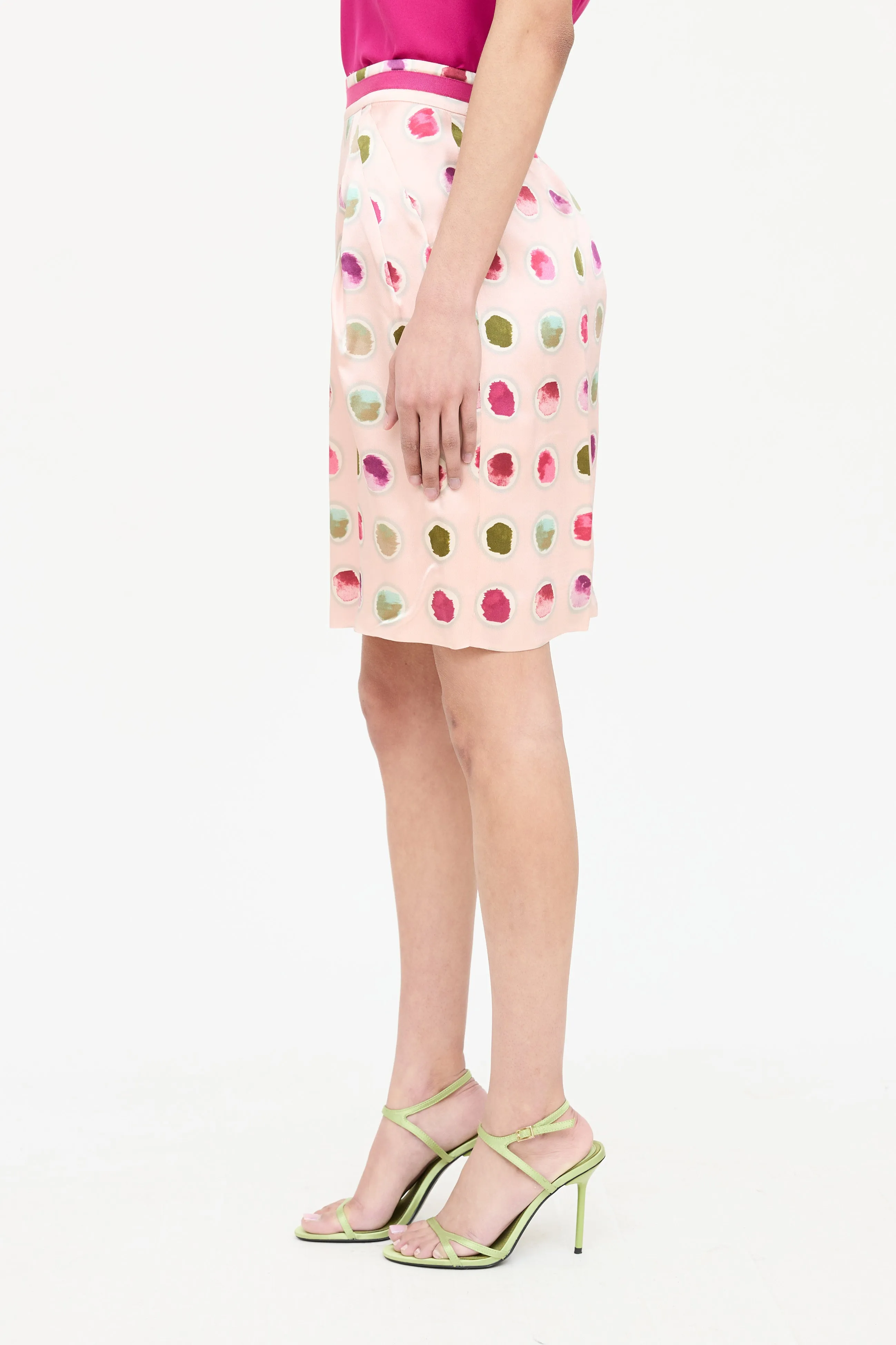 Blugirl Printed Silk Skirt