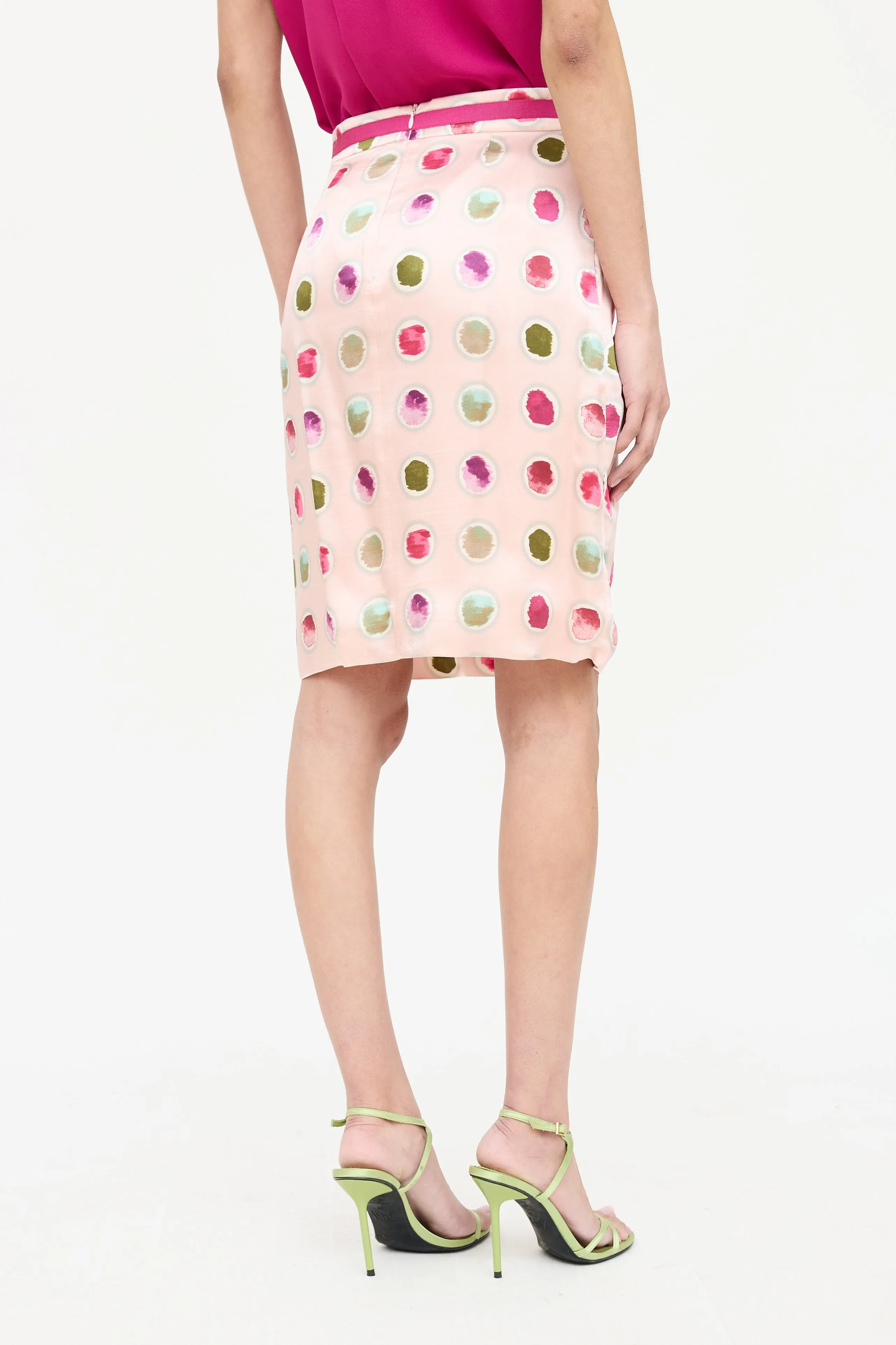 Blugirl Printed Silk Skirt