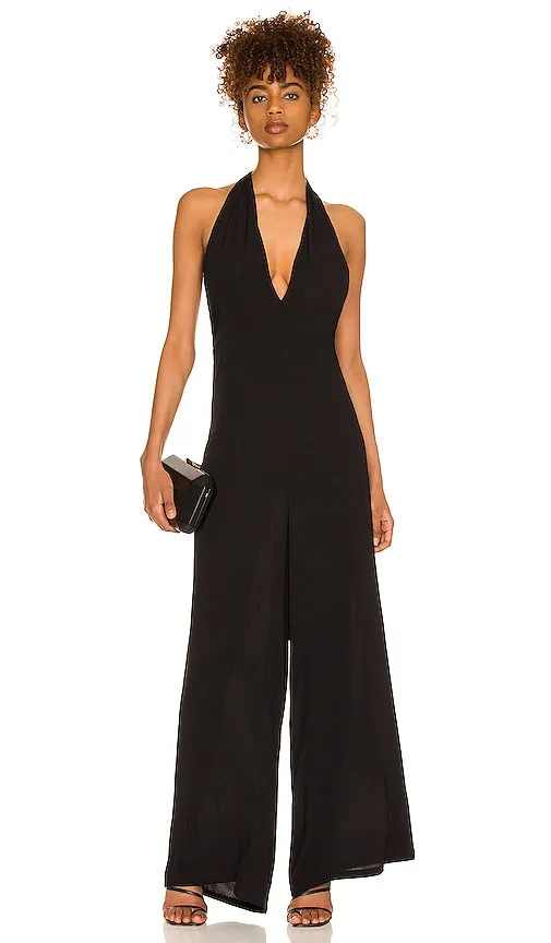 Bobi Halter Jumpsuit in Black
