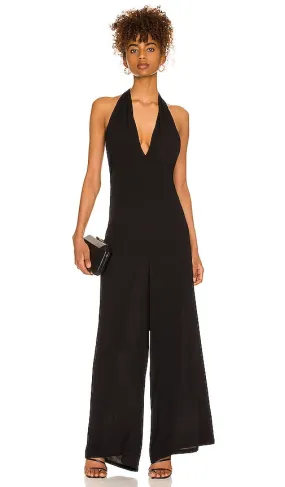 Bobi Halter Jumpsuit in Black