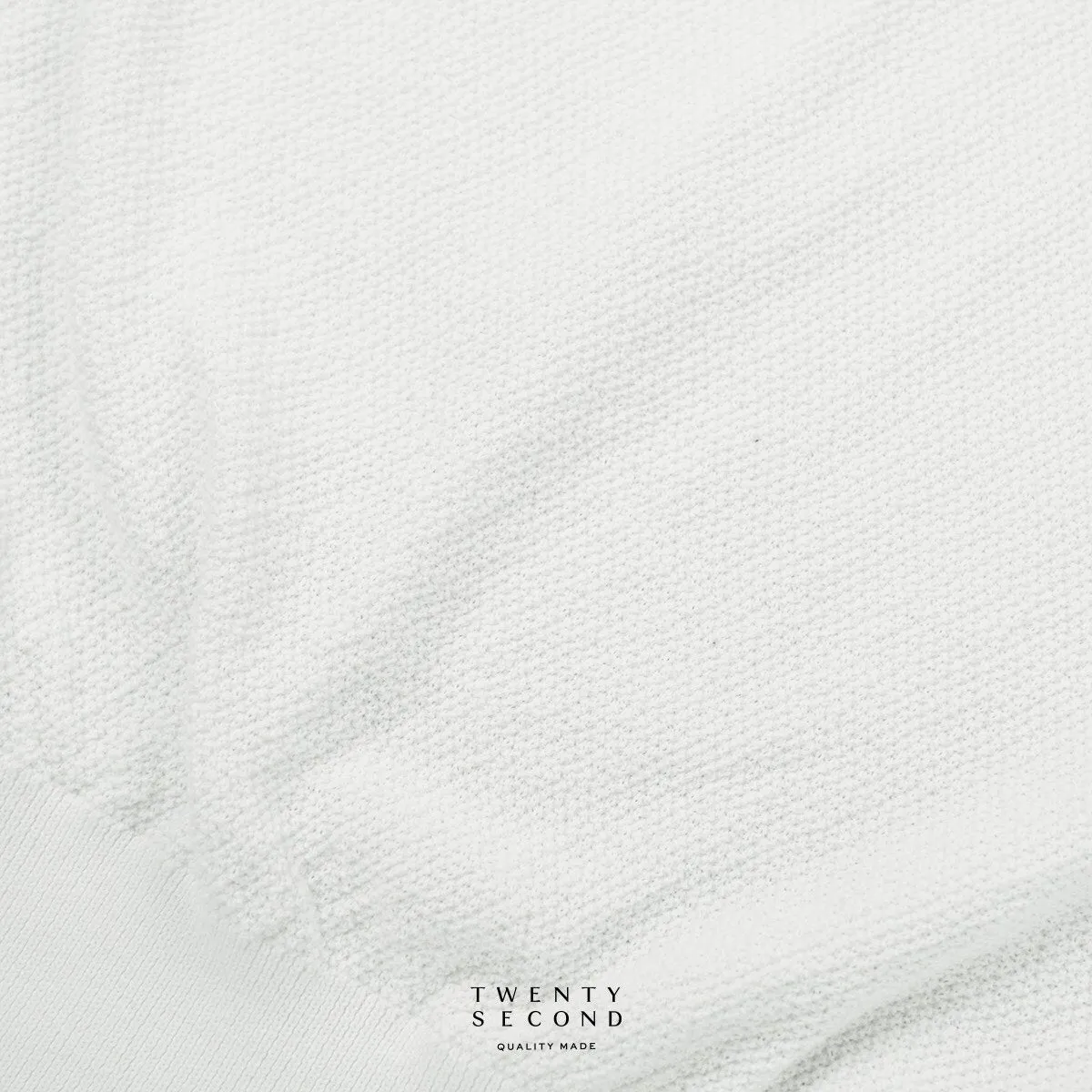 BRANDON KNIT TEE - WHITE