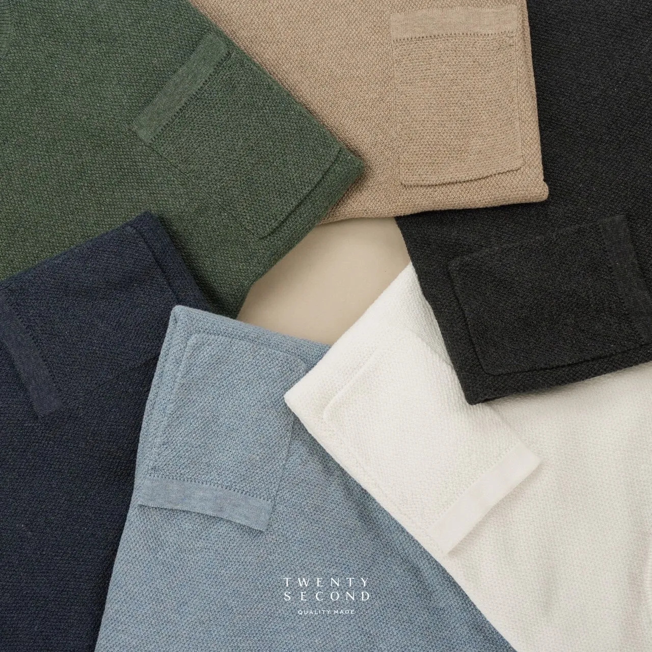 BRANDON KNIT TEE - WHITE