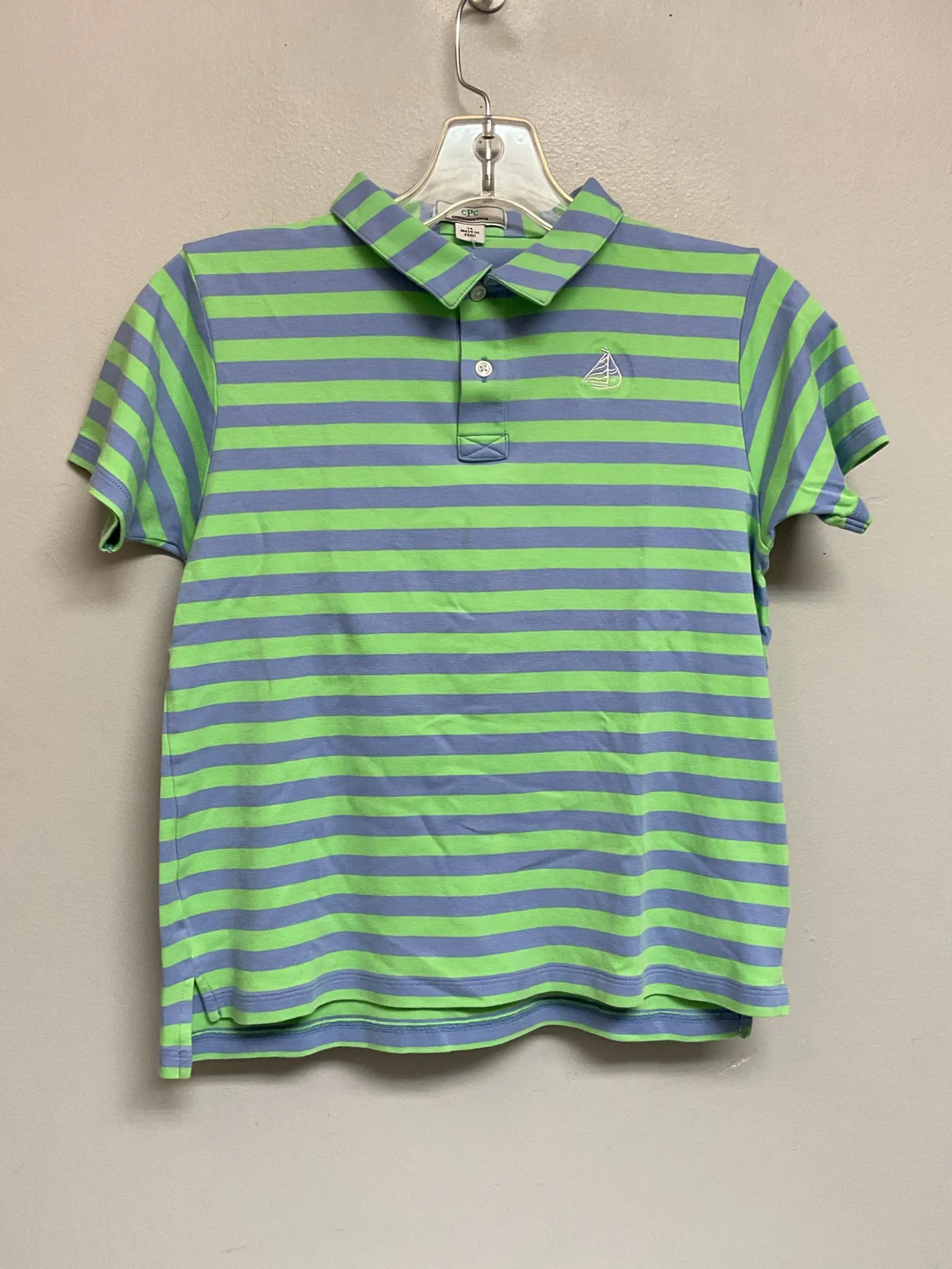 cPc Size 14 Blue & Green Cotton Big Girls Tees/Polos/Tunics