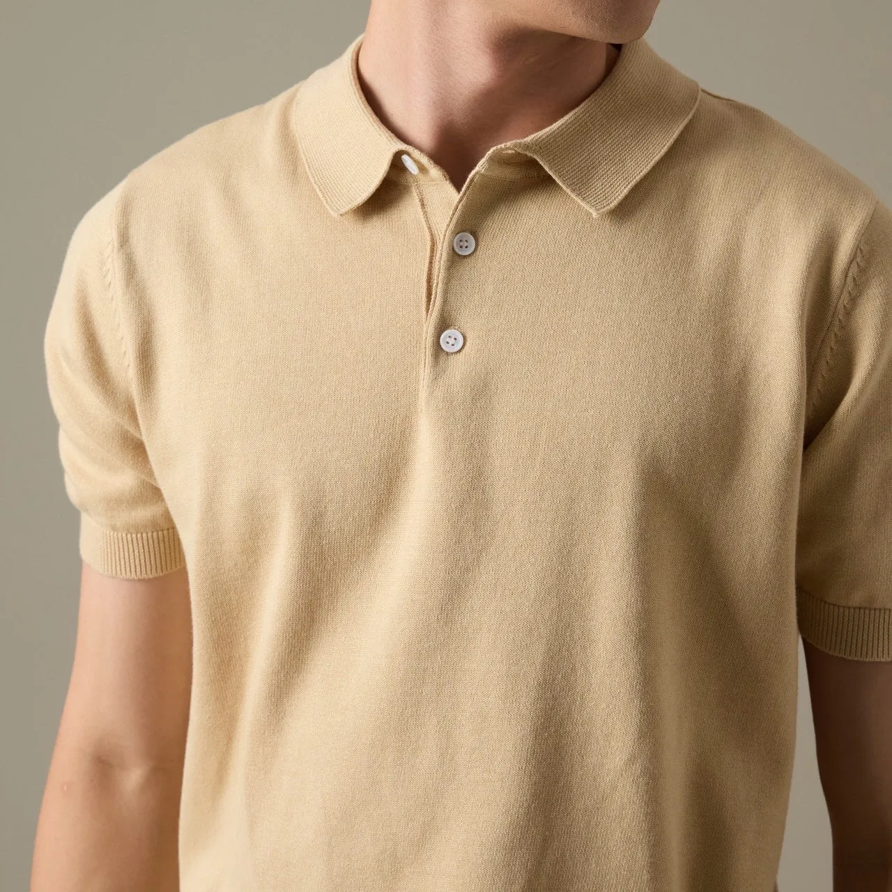 NICO KNIT POLO - YELLOW