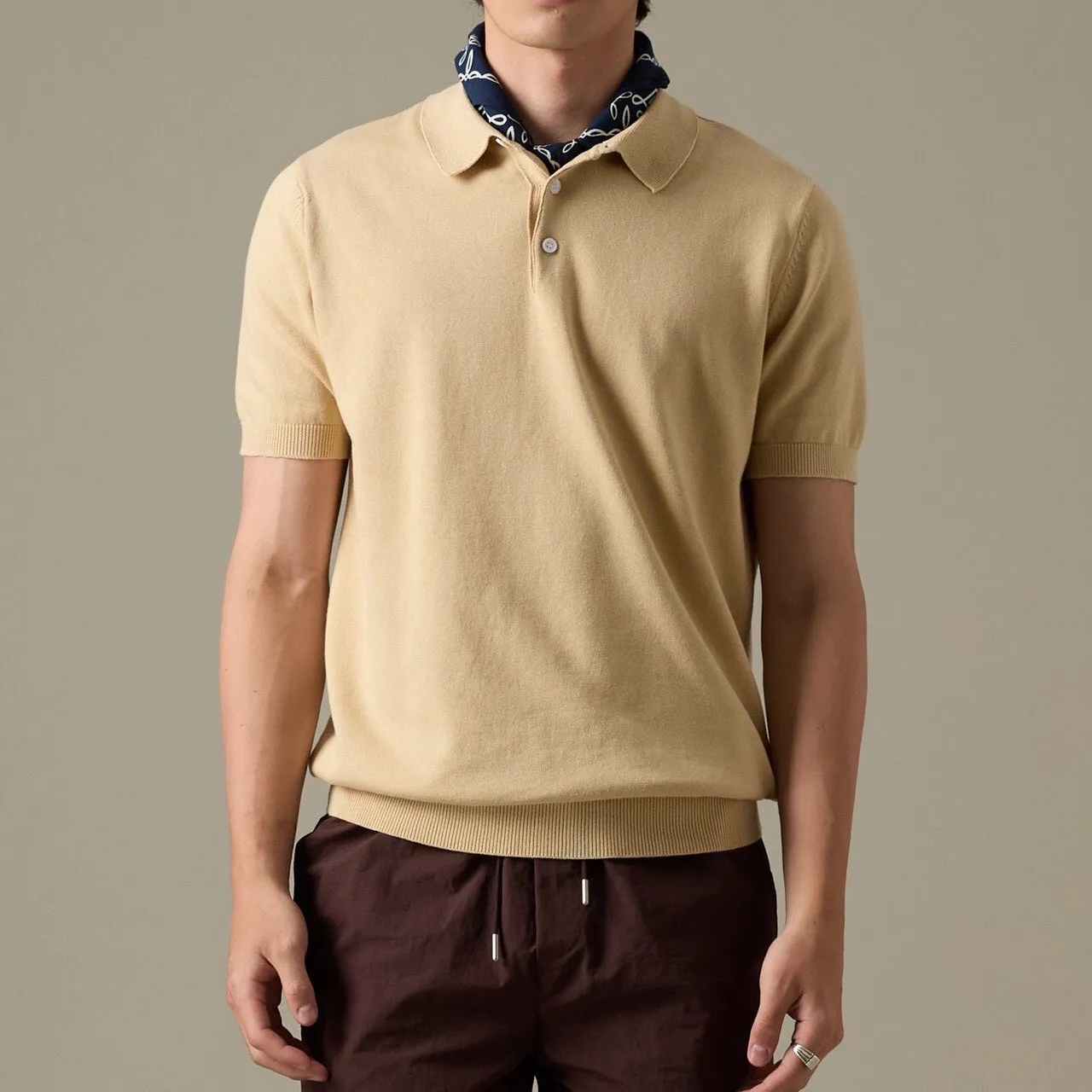 NICO KNIT POLO - YELLOW
