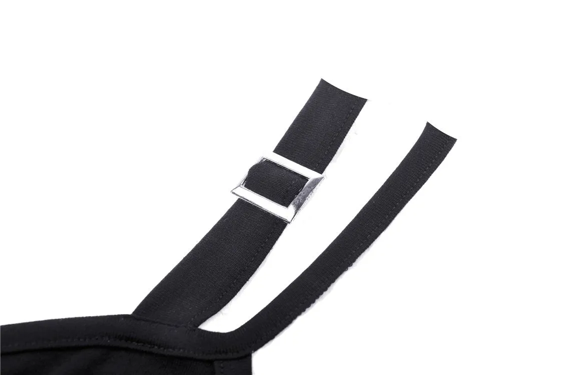 Punk suture asymmetrical tight dress DW392